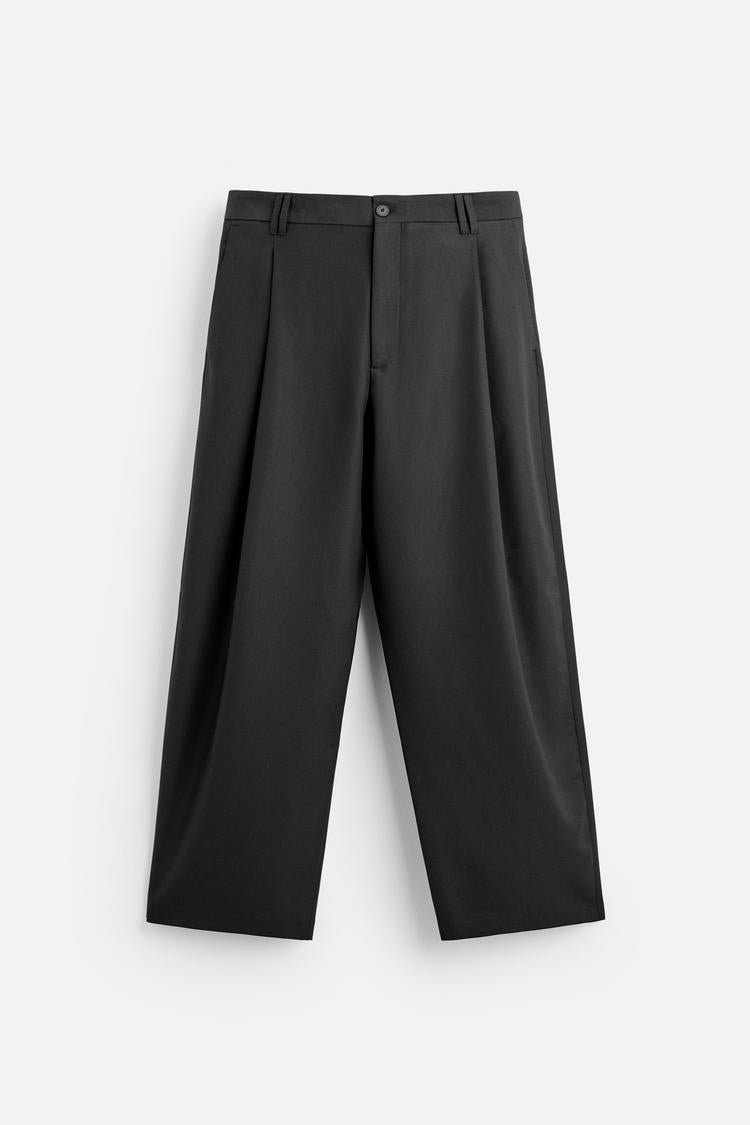 PANTALÃO CULOTTE DESCONTRAÍDO COM PLISSADOS