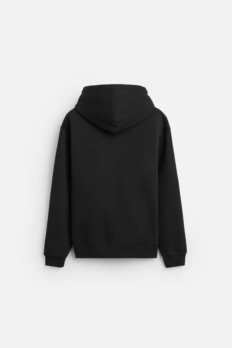 Sudadera com capuz preta