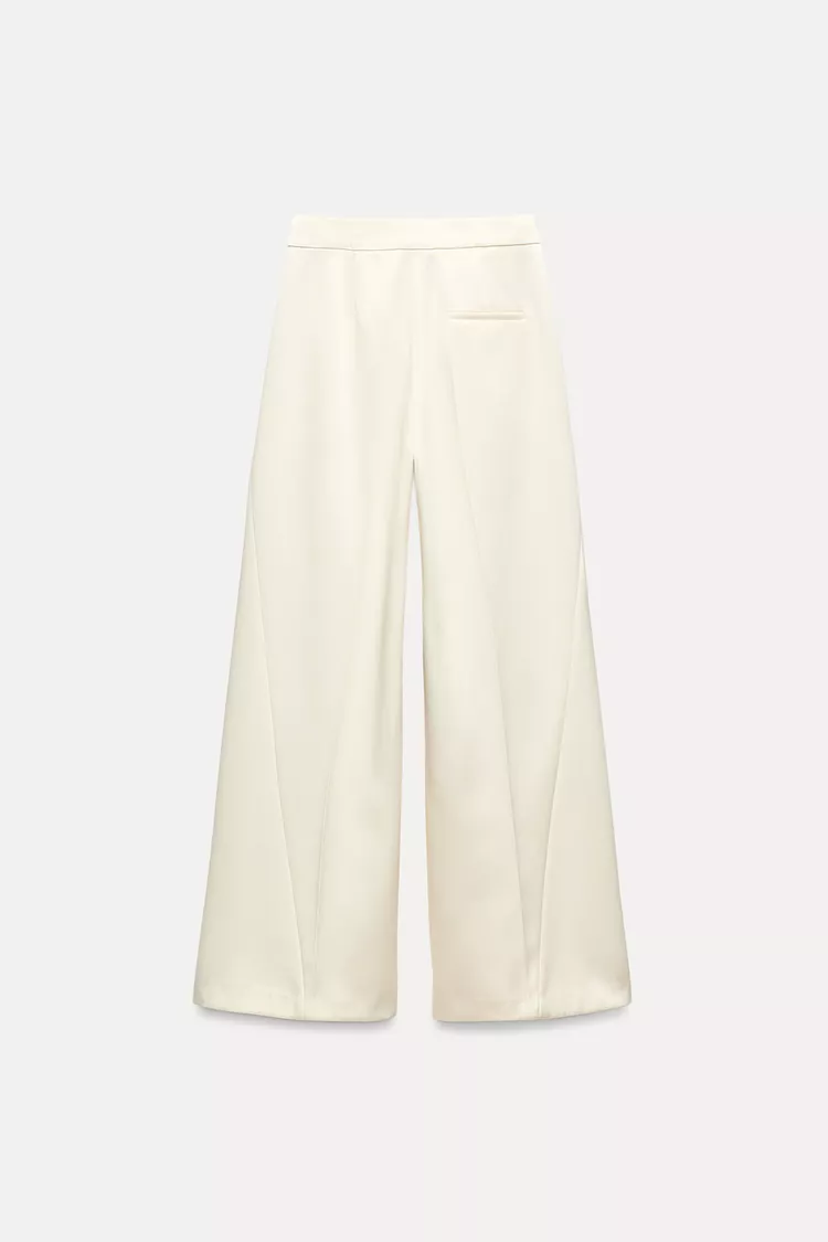 PANTALONA SATINADA COM PLEATS