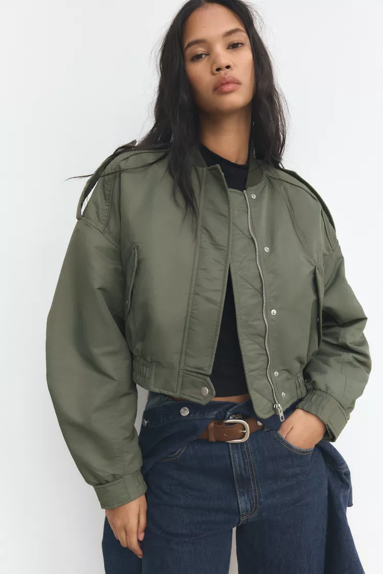 BLOUSON AVIADOR COM BOLSOS