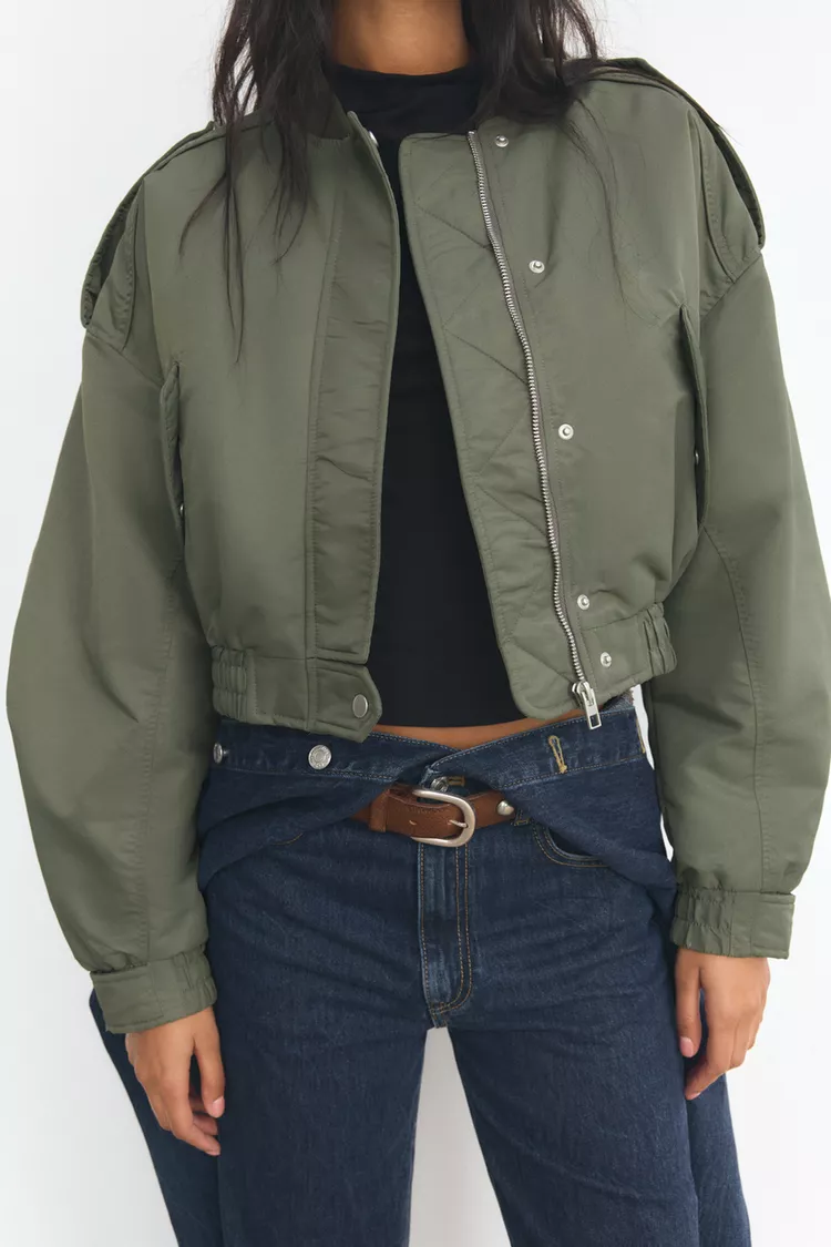 BLOUSON AVIADOR COM BOLSOS