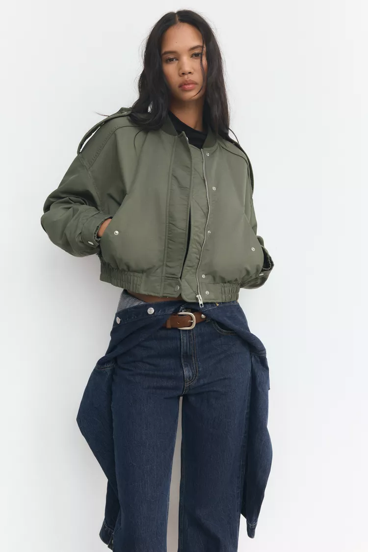 BLOUSON AVIADOR COM BOLSOS