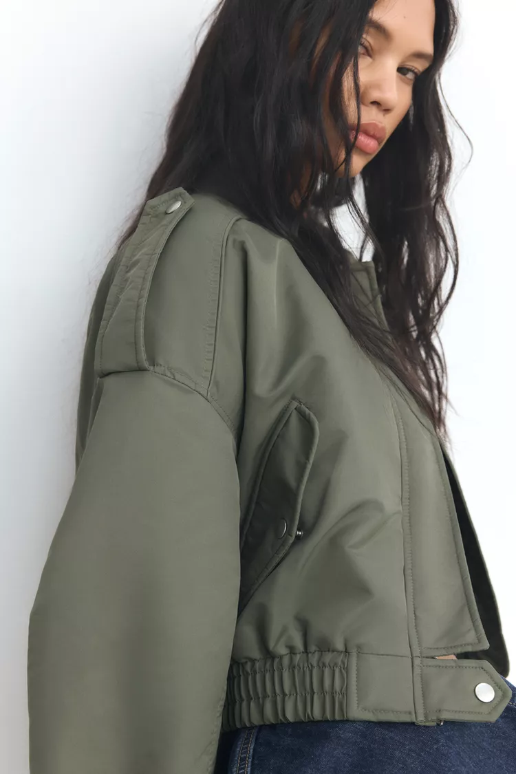 BLOUSON AVIADOR COM BOLSOS